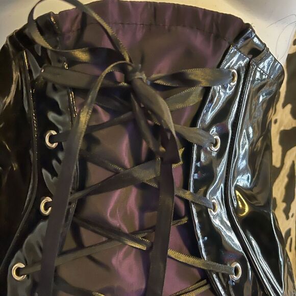 Extremely Rare Blackout Corset Velvet Dress - Zipper Does Not Work - Picture 6 of 10